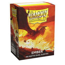 Matte Dual Sleeves - Ember (100 ct) - Dragon Shield