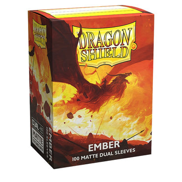Matte Dual Sleeves - Ember (100 ct) - Dragon Shield