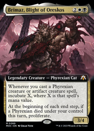 Brimaz, Blight of Oreskos (Extended Art) [March of the Machine Commander]