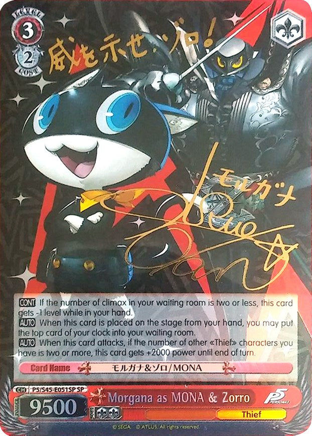 Morgana as MONA & Zorro (P5/S45-E051SP SP) [Persona 5]