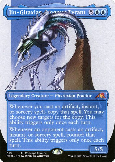 Jin-Gitaxias, Progress Tyrant (Borderless Concept Praetors) [Kamigawa: Neon Dynasty]